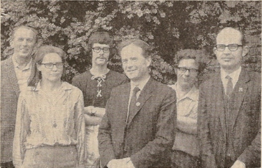 Wilf Boucher, Lesley Evans, Tim Bell, Tony Locke, Malcolm Bowers and Anthony Davidson