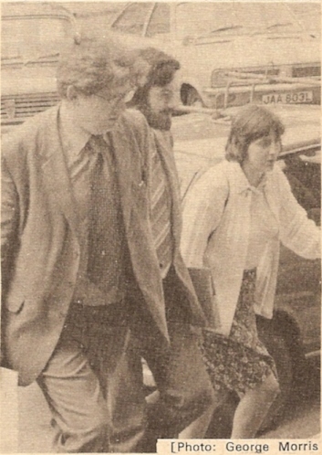 On their way into the hall for the Central Council meeting at Penzance on the Tuesday: Peter Border, Marcus C. W. Sherwood and Mrs. Margaret Sherwood