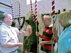 people in ringing chamber