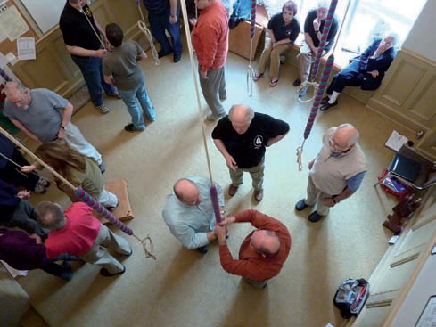 people in ringing chamber