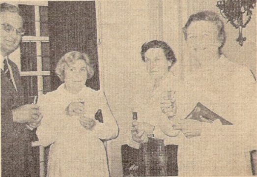 Ken Croft, Mrs. Milner, Edna Denyer, Madeline Croft