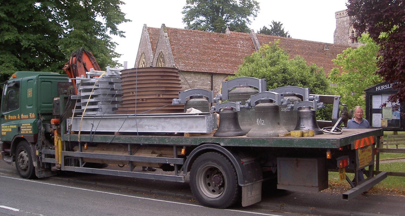 Bells on lorry